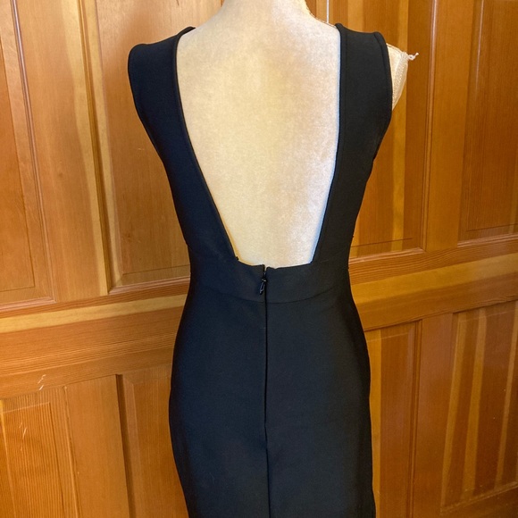 Women’s Colorblock Split High Bandage Dress. - Picture 8 of 16
